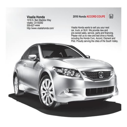 2010 Honda accord coupe