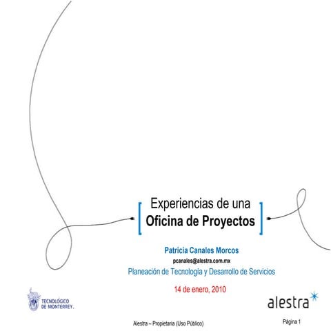 Experiencias PMO de Alestra by Patty Canales