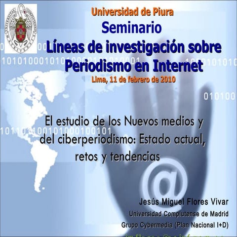 2010 Seminario Cibermedios Jesusflores U Piura
