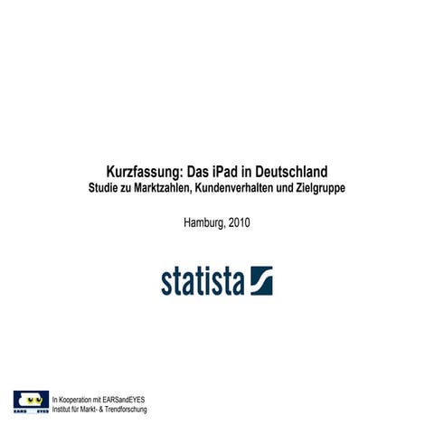 Statista iPad Studie, das iPad in Deutschland