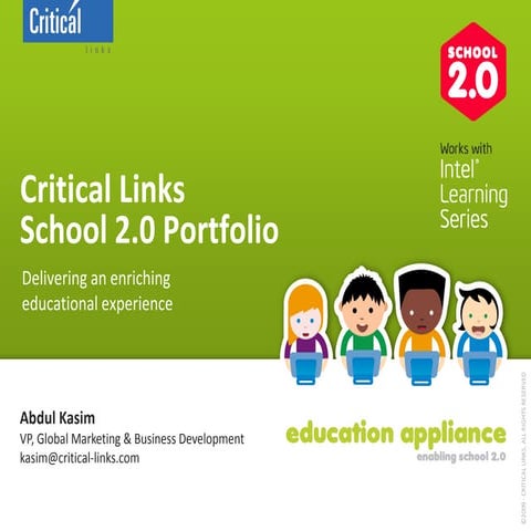 20100119 Critical Links Education Portfilio General Presentation