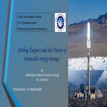 Stirling Engine | PDF