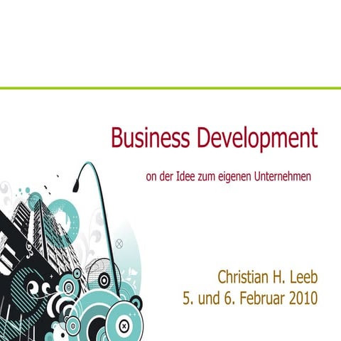 Business Development - Unternehmensgründung