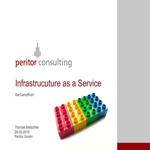 20.03.2010 20 BarCampRuhr3 Infrastructure As A Service