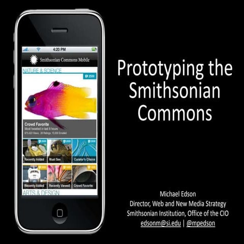 Michael Edson: Prototyping the Smithsonian Commons