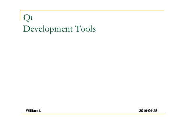 Qt Development Tools