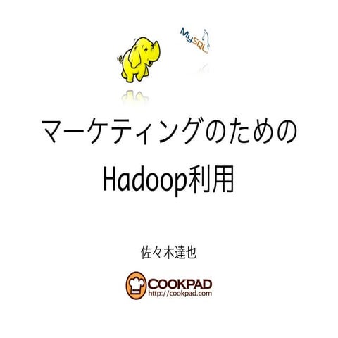 マーケティングのためのHadoop利用
