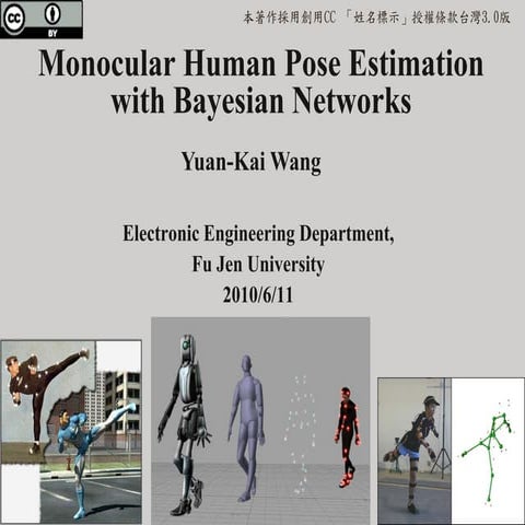 Monocular Human Pose Estimation with Bayesian Networks