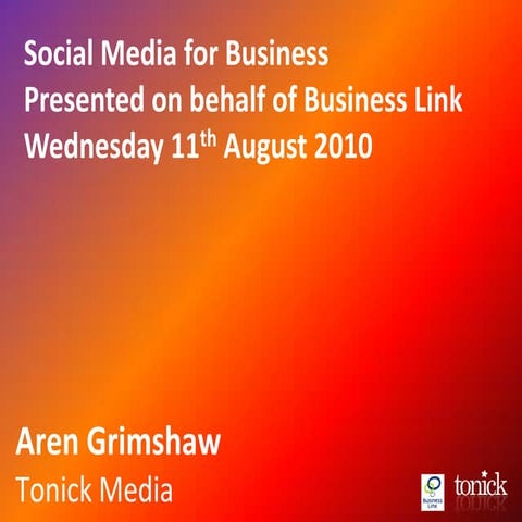 Social Media for Business (Business Link, Barnstaple)