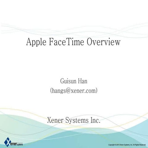 (2010_0916) Apple FaceTime Overview V0.5