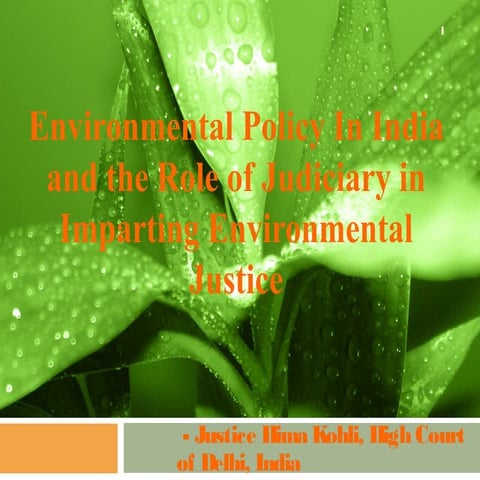 envirinmental policies in india