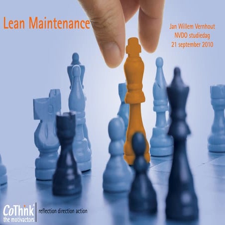 Lean Maintenance Presentatie Studiedag NVDO