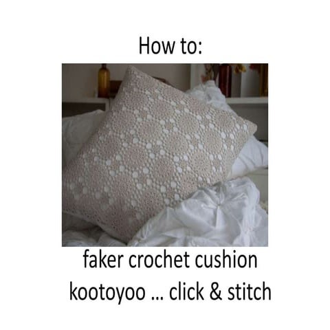Faker crochet cushion