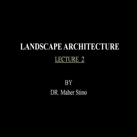 2010.10.13 AUC New Cairo - Dr. Maher Stino - Landscape Architecture - Part (2)