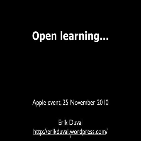 Open learning...