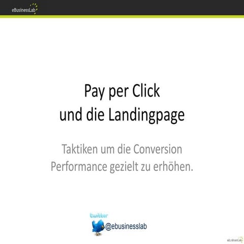 Adwords und Landingpages