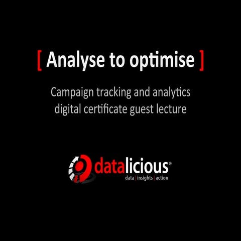 Analyze to Optimize - ADMA Digital Certificate