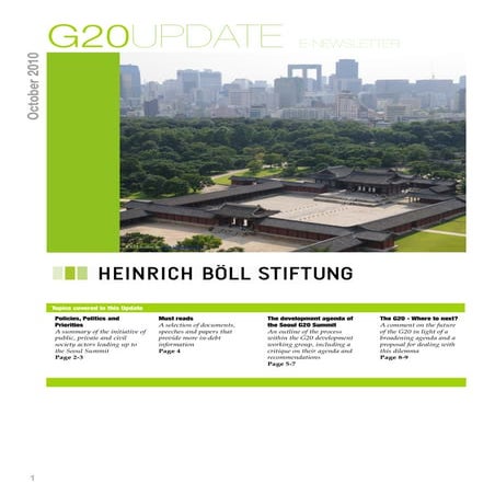 G20 Update Newsletter - Oktober Issue