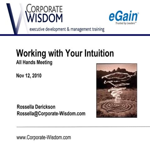 Intuition, by Rosella