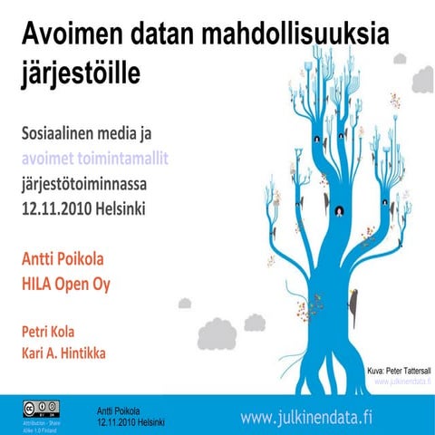 Avoimen datan mahdollisuuksia järjestöille