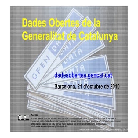 Dades obertes. Característiques GC