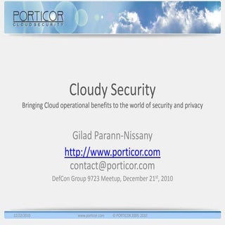 Cloudy Security