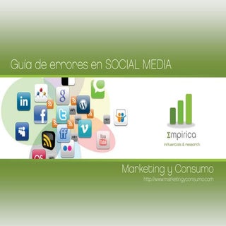 Guía de errores en Social Media