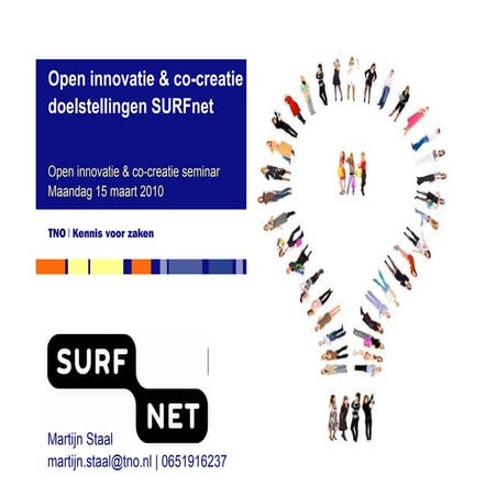 Open Innovatie en Co-creatie workshop over doelgroepen en doelstellingen