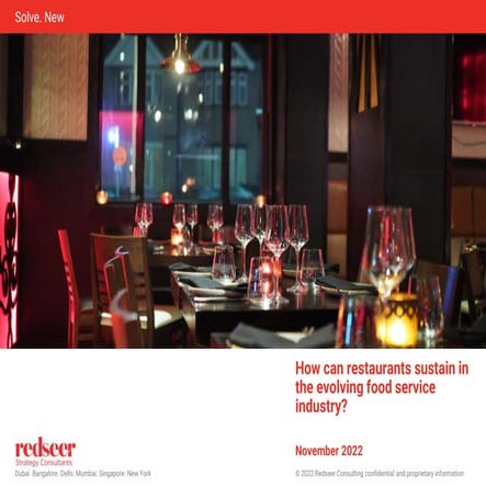 How can restaurants sustain in the evolving food service industry? | PPTX