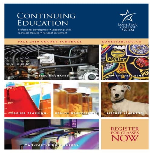 Lone Star College CE Schedule Fall 2010