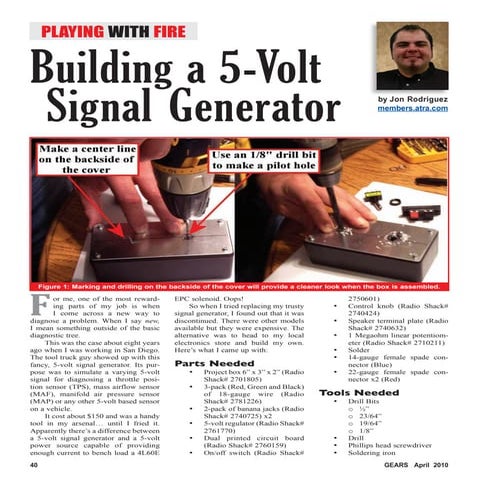 Building a 5 Volt Signal Generator