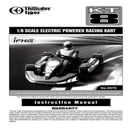 Manuale Kart KT8 | PDF