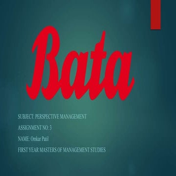 BATA INDIA PPT