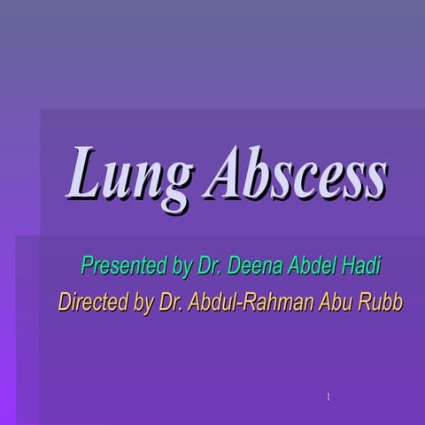 Lung Abscess