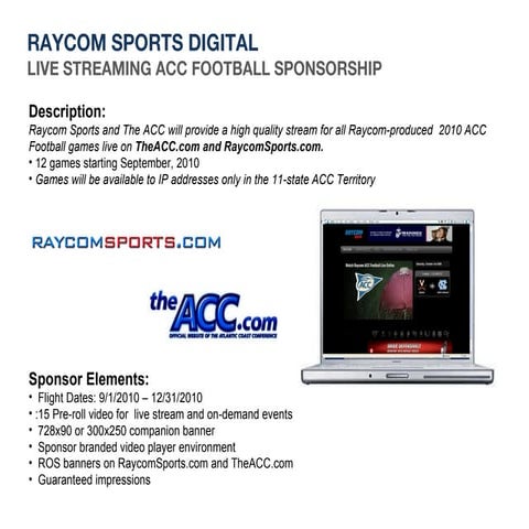 2010 ACC Live Streaming