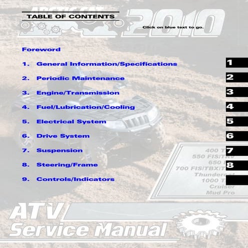 2010 Arctic Cat 700 TBX 700TBX ATV Service Repair Manual.pdf