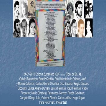 Barrios x Memoria y Justicia 2010 PPT