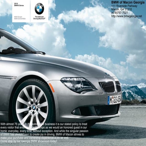 2010 Bmw 6 Series