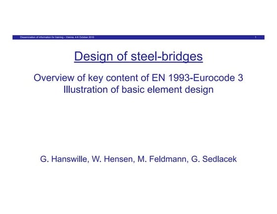 Bridge loading and bridge design fundamentals | PDF