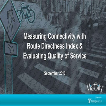 Case Studies -- Measuring Connectivity