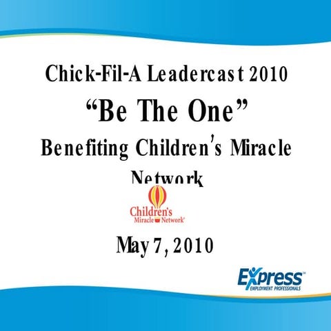 2010 Chick Fil A Leadercast In Dallas