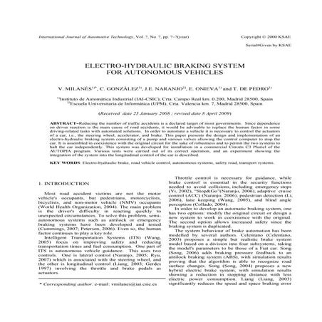 2010 electro hydraulic%20braking%20system%20for%20autonomous%20vehicles