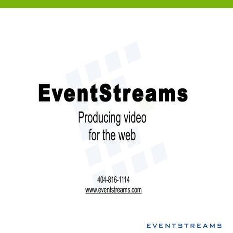 2010 Event Streams Overview