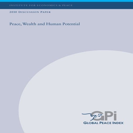 2010 GPI Discussion Paper Institute for Economics and Peace