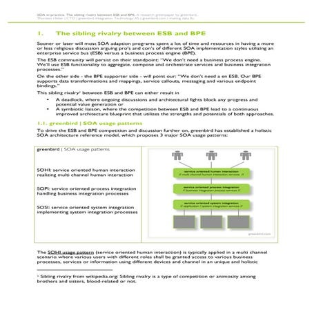 SOA in practice. The sibling rivalry between ESB and BPE.