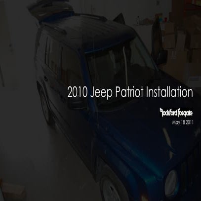 2010 jeep patriot installation with quicktime control