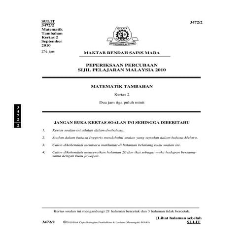 Adds Maths 2-2010 MRSM