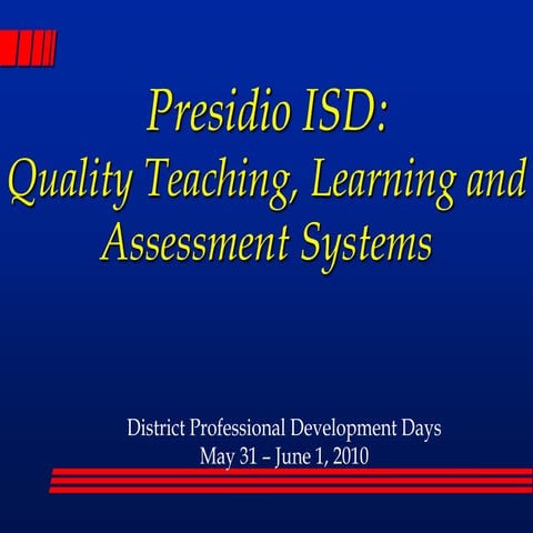 PISD Assessment and PLC Presentation