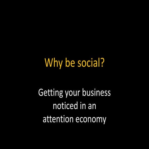 Why be social?