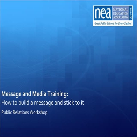 Message Training Part I